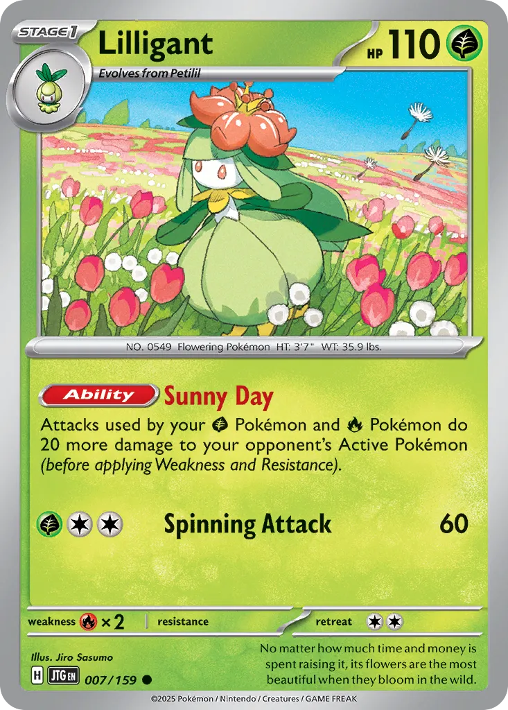 Lilligant 007/190 — Journey Together (English Pokémon TCG card)