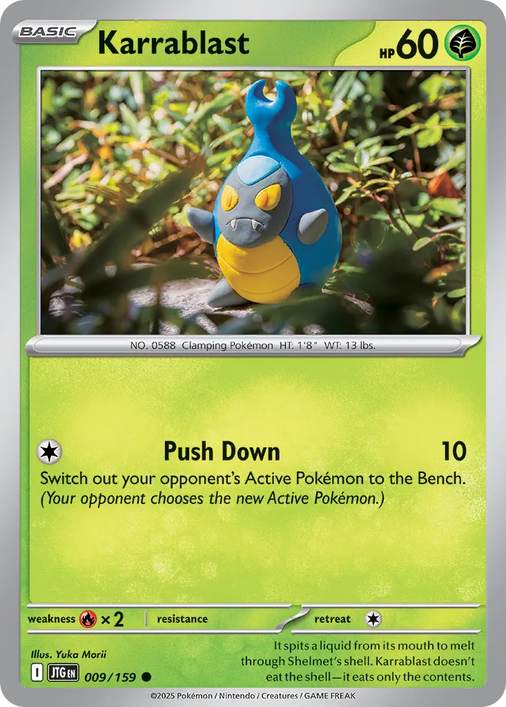 Karrablast 009/190 — Journey Together (English Pokémon TCG card)