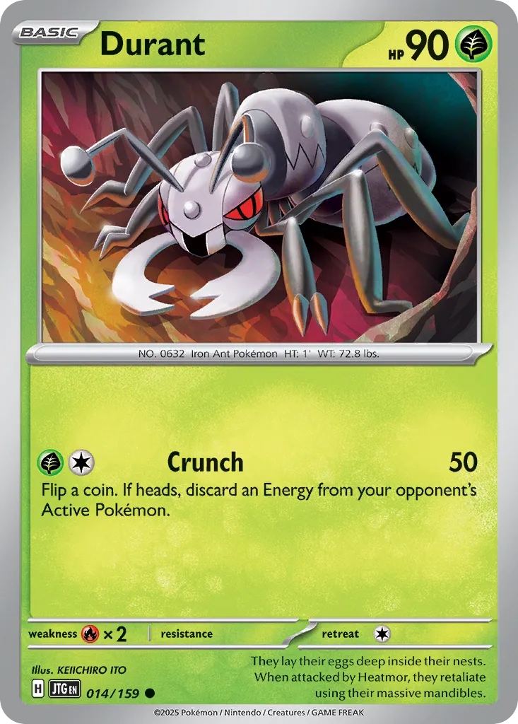 Durant 014/190 — Journey Together (English Pokémon TCG card)
