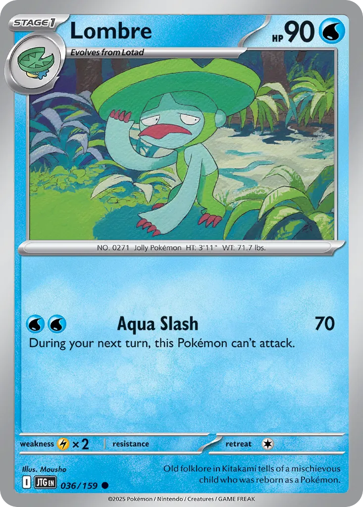 Lombre 036/190 — Journey Together (English Pokémon TCG card)