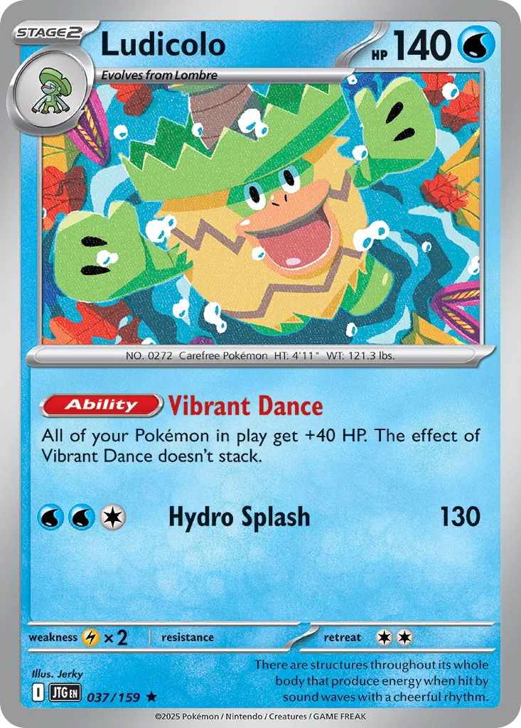 Ludicolo 037/190 — Journey Together (English Pokémon TCG card)