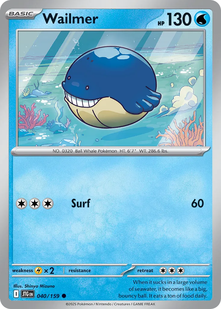 Wailmer 040/190 — Journey Together (English Pokémon TCG card)