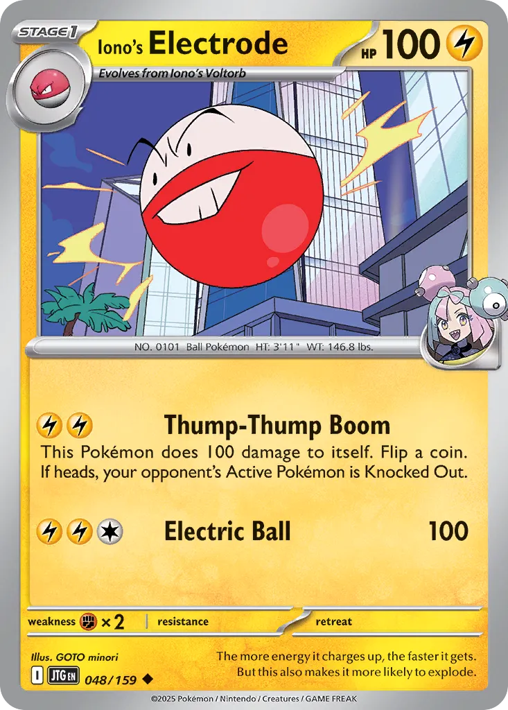 Iono's Electrode 048/190 — Journey Together (English Pokémon TCG card)