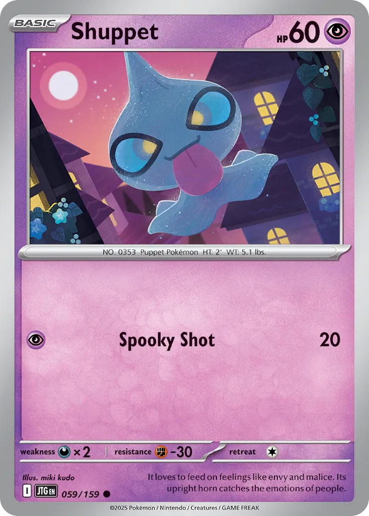 Shuppet 059/190 — Journey Together (English Pokémon TCG card)