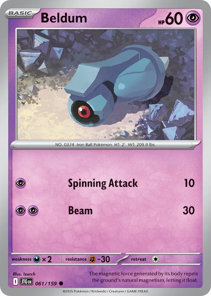 Beldum 061/190 — Journey Together (English Pokémon TCG card)