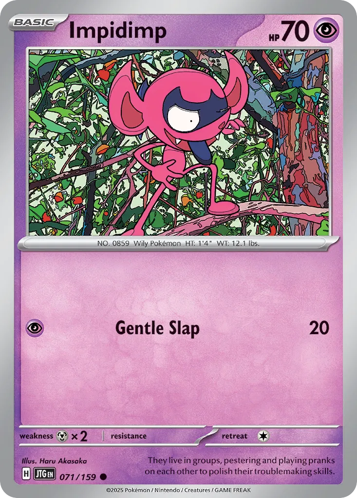 Impidimp 071/190 — Journey Together (English Pokémon TCG card)