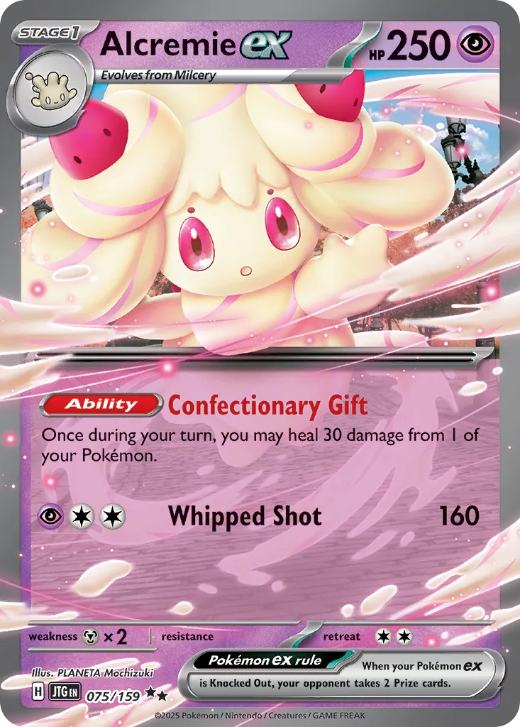 Alcremie ex 075/190 — Journey Together (English Pokémon TCG card)