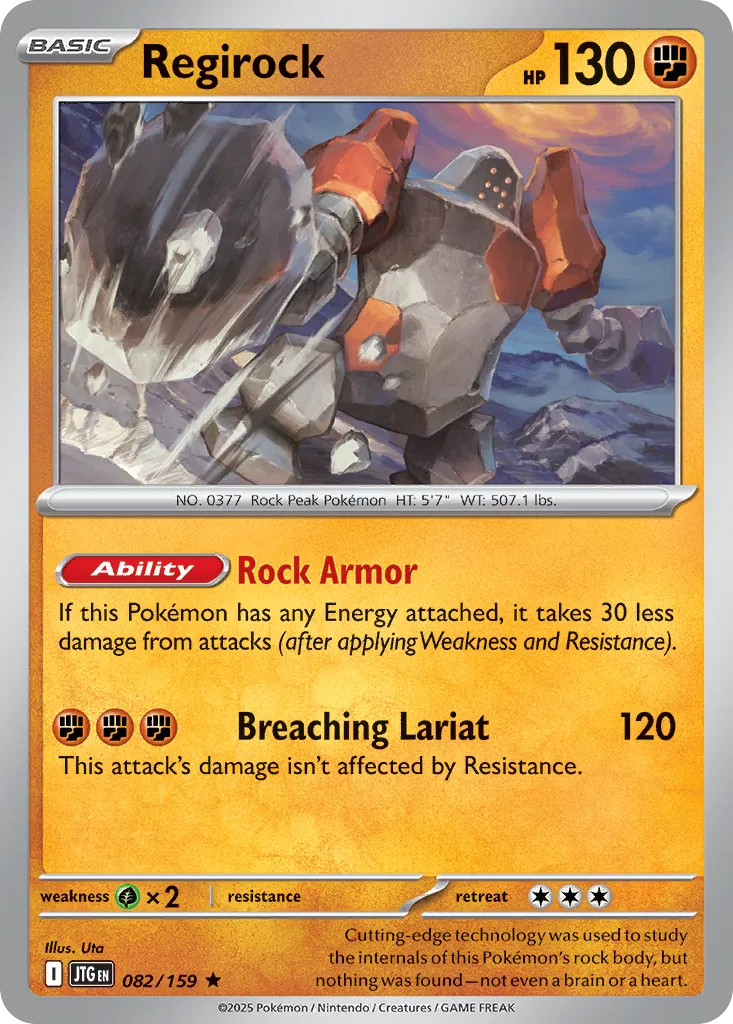 Regirock 082/190 — Journey Together (English Pokémon TCG card)