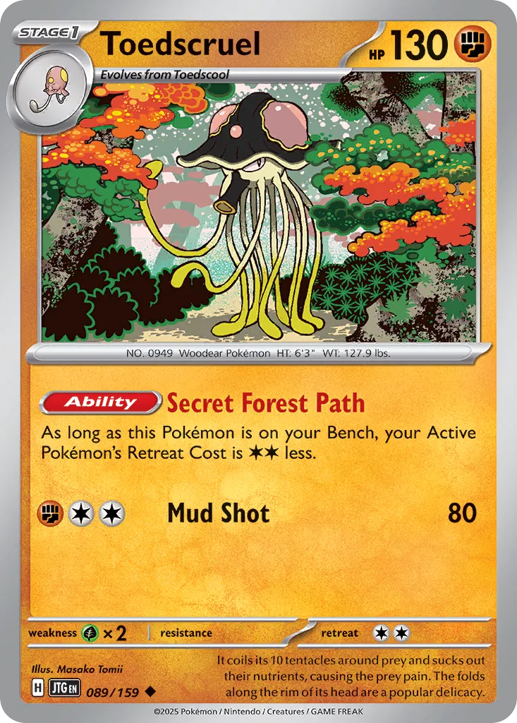 Toedscruel 089/190 — Journey Together (English Pokémon TCG card)