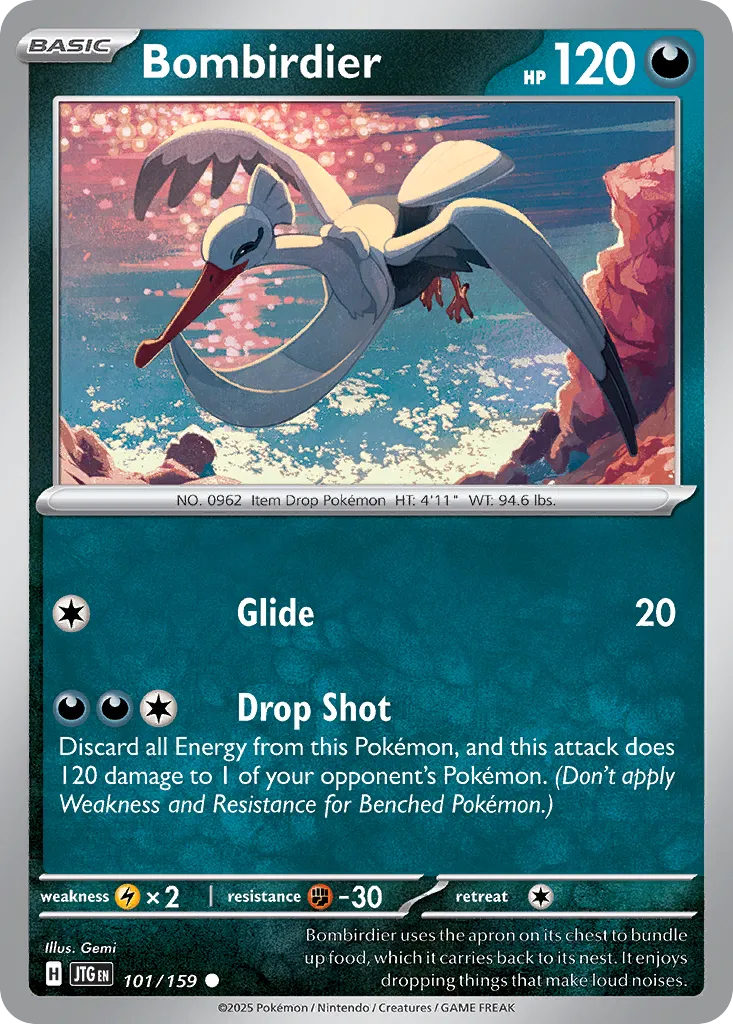 Bombirdier 101/190 — Journey Together (English Pokémon TCG card)