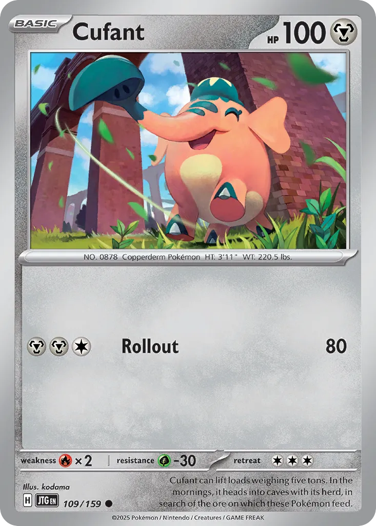 Cufant 109/190 — Journey Together (English Pokémon TCG card)