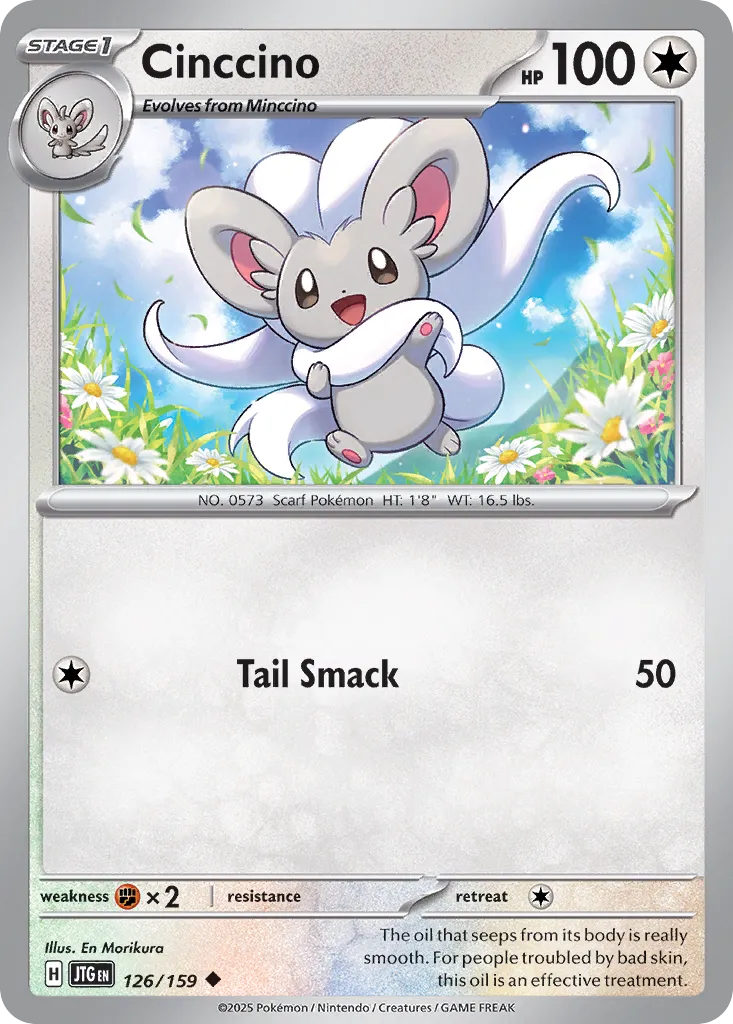 Cinccino 126/190 — Journey Together (English Pokémon TCG card)
