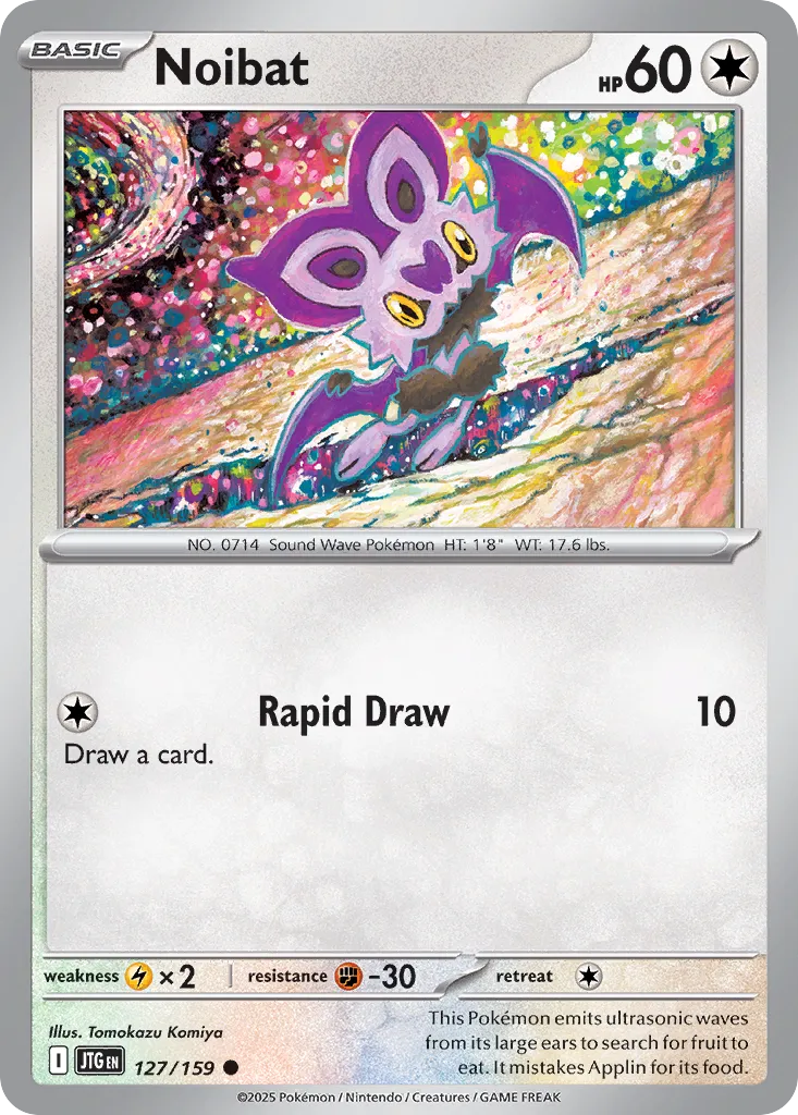 Noibat 127/190 — Journey Together (English Pokémon TCG card)
