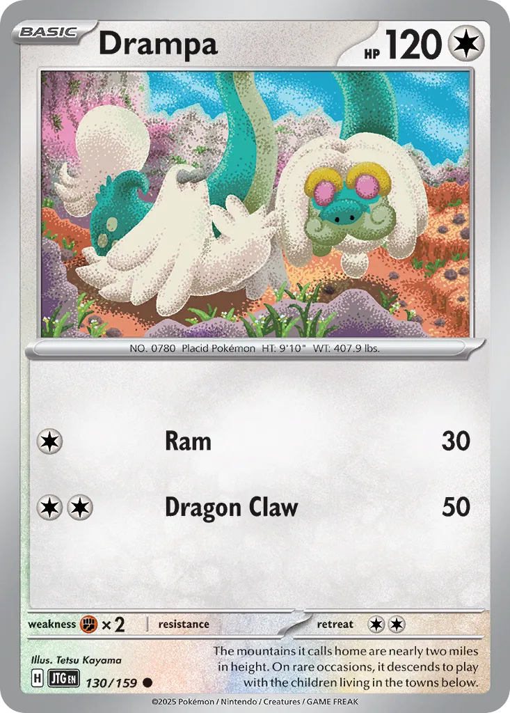 Drampa 130/190 — Journey Together (English Pokémon TCG card)