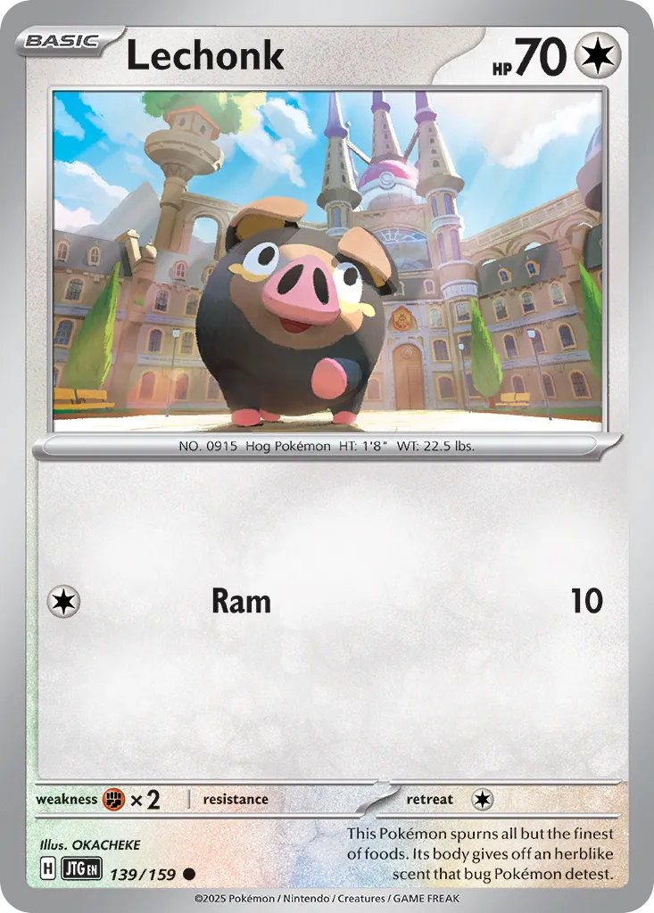 Lechonk 139/190 — Journey Together (English Pokémon TCG card)