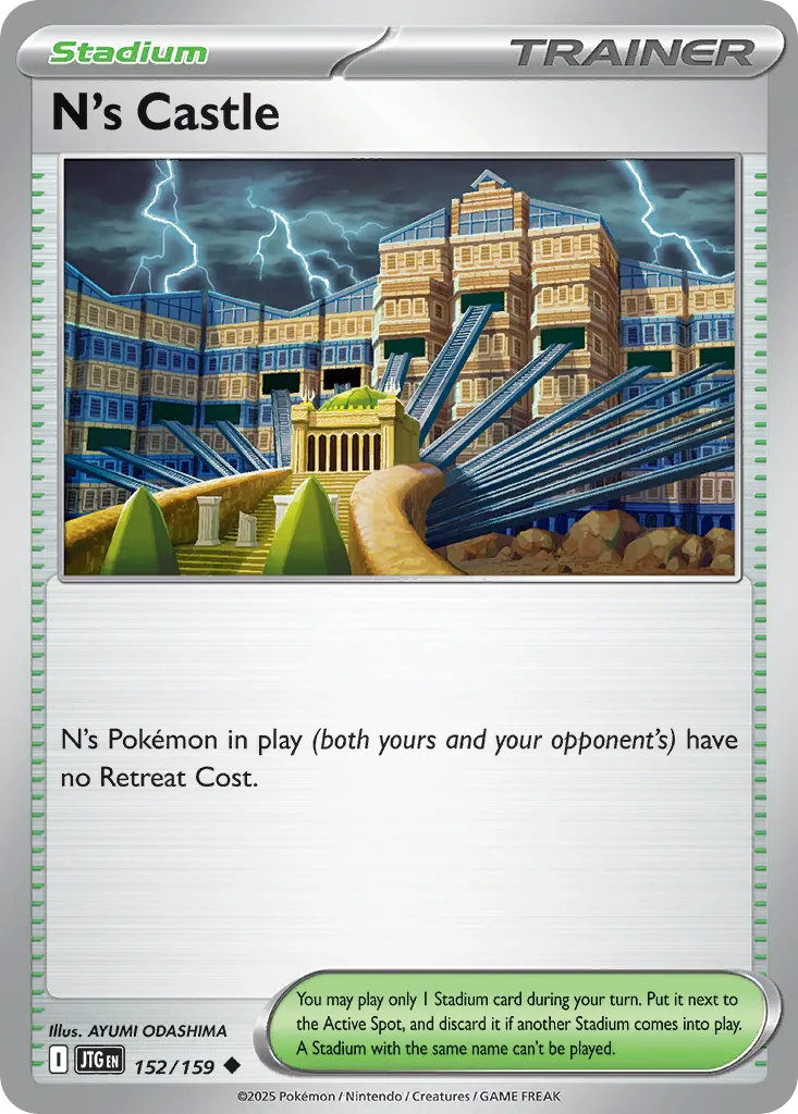 N's Castle 152/190 — Journey Together (English Pokémon TCG card)