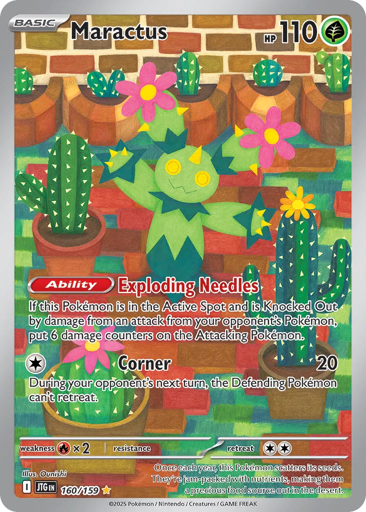 Maractus 160/190 — Journey Together (English Pokémon TCG card)
