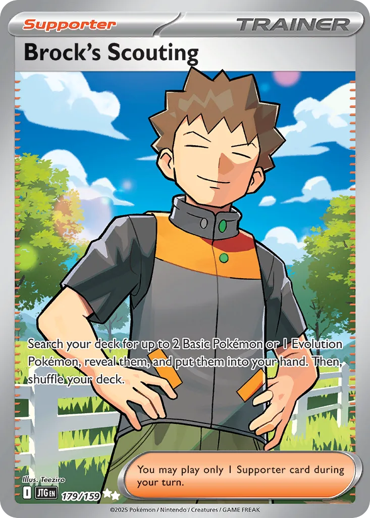 Brock's Scouting 179/190 — Journey Together (English Pokémon TCG card)