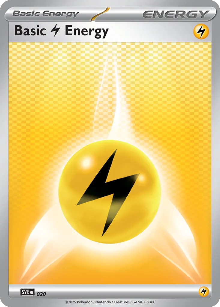 Basic Lightning Energy 020 — Scarlet & Violet Energies (English Pokémon TCG card)