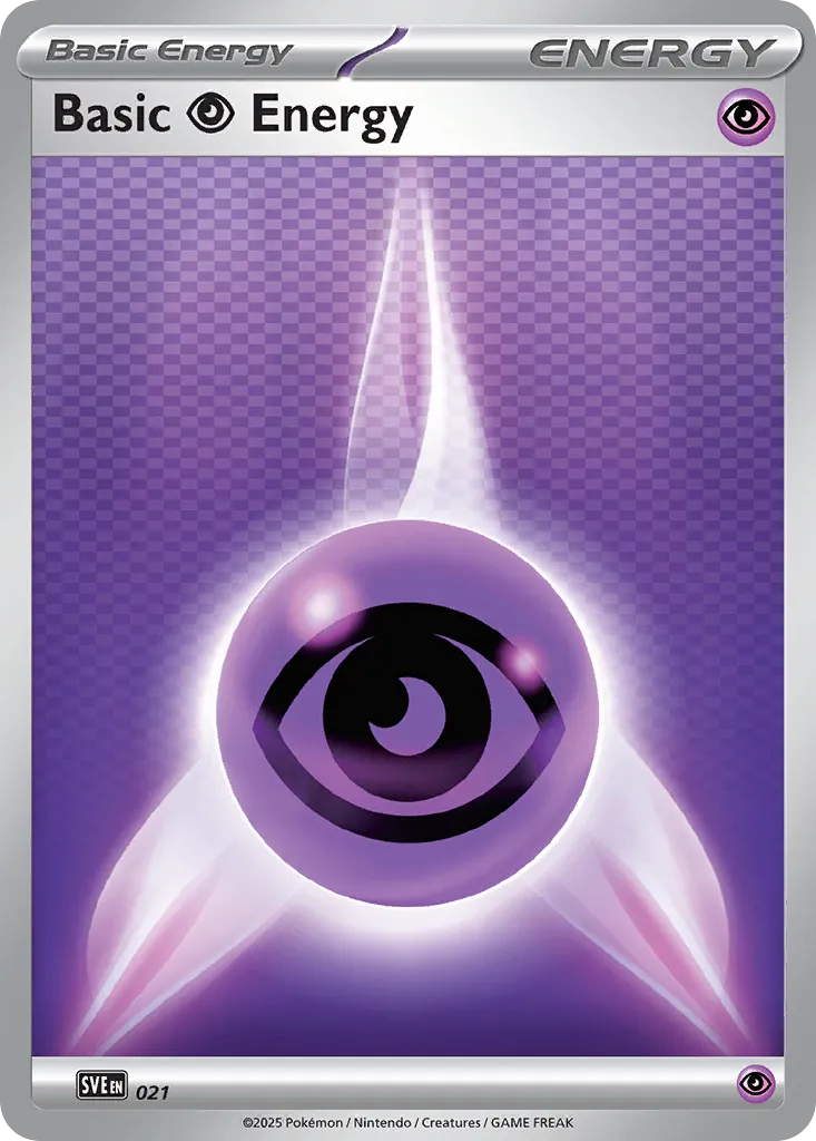 Basic Psychic Energy 021 — Scarlet & Violet Energies (English Pokémon TCG card)