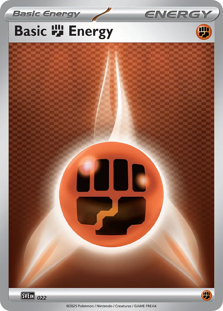 Basic Fighting Energy 022 — Scarlet & Violet Energies (English Pokémon TCG card)