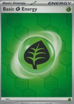 Basic Grass Energy Reverse Holo — Scarlet & Violet Energies (English Pokémon TCG card)