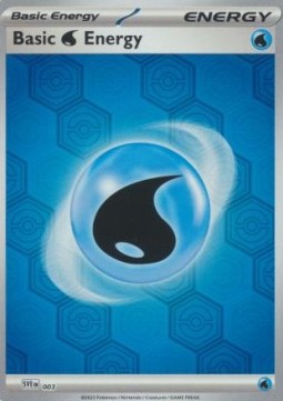Basic Water Energy Reverse Holo — Scarlet & Violet Energies (English Pokémon TCG card)