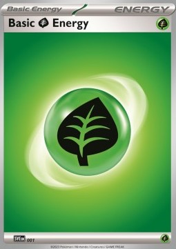 Basic Grass Energy SVE 001 — Scarlet & Violet Energies (English Pokémon TCG card)