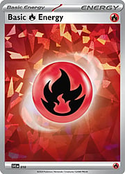 Basic Fire Energy Cracked Ice Holo — Scarlet & Violet Energies (English Pokémon TCG card)