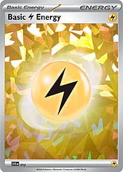 Basic Lightning Energy Cracked Ice Holo — Scarlet & Violet Energies (English Pokémon TCG card)