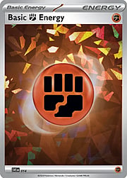 Basic Fighting Energy Cracked Ice Holo — Scarlet & Violet Energies (English Pokémon TCG card)
