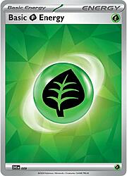 Basic Grass Energy SVI 009 — Scarlet & Violet Energies (English Pokémon TCG card)