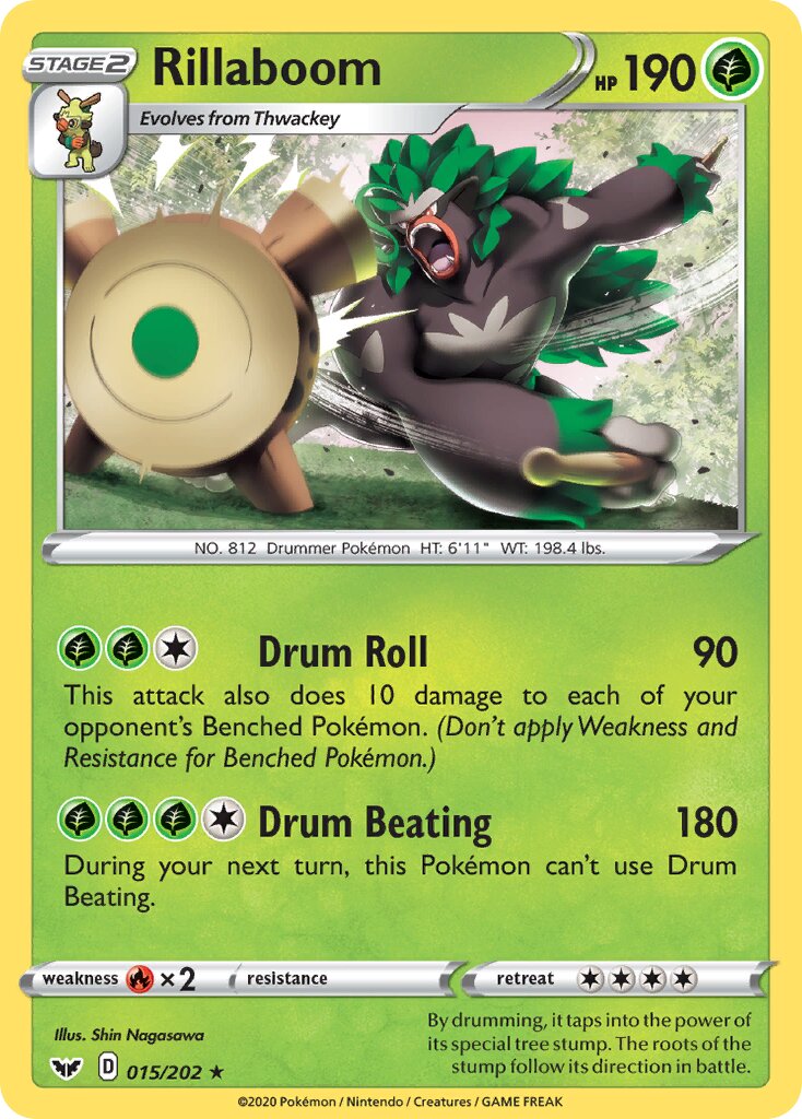 Rillaboom 015/216 — Sword & Shield (English Pokémon TCG card)