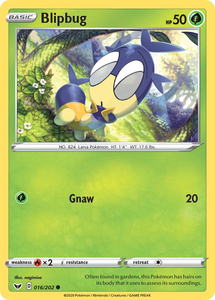 Blipbug 016/216 — Sword & Shield (English Pokémon TCG card)