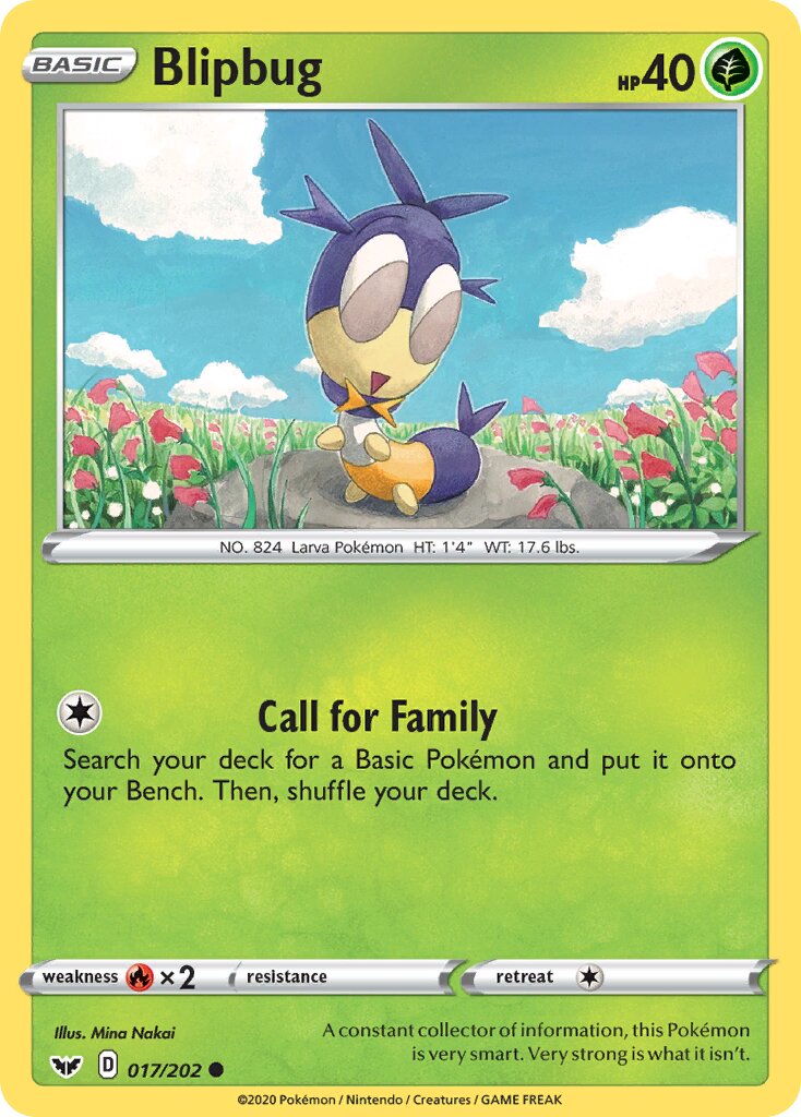 Blipbug 017/216 — Sword & Shield (English Pokémon TCG card)