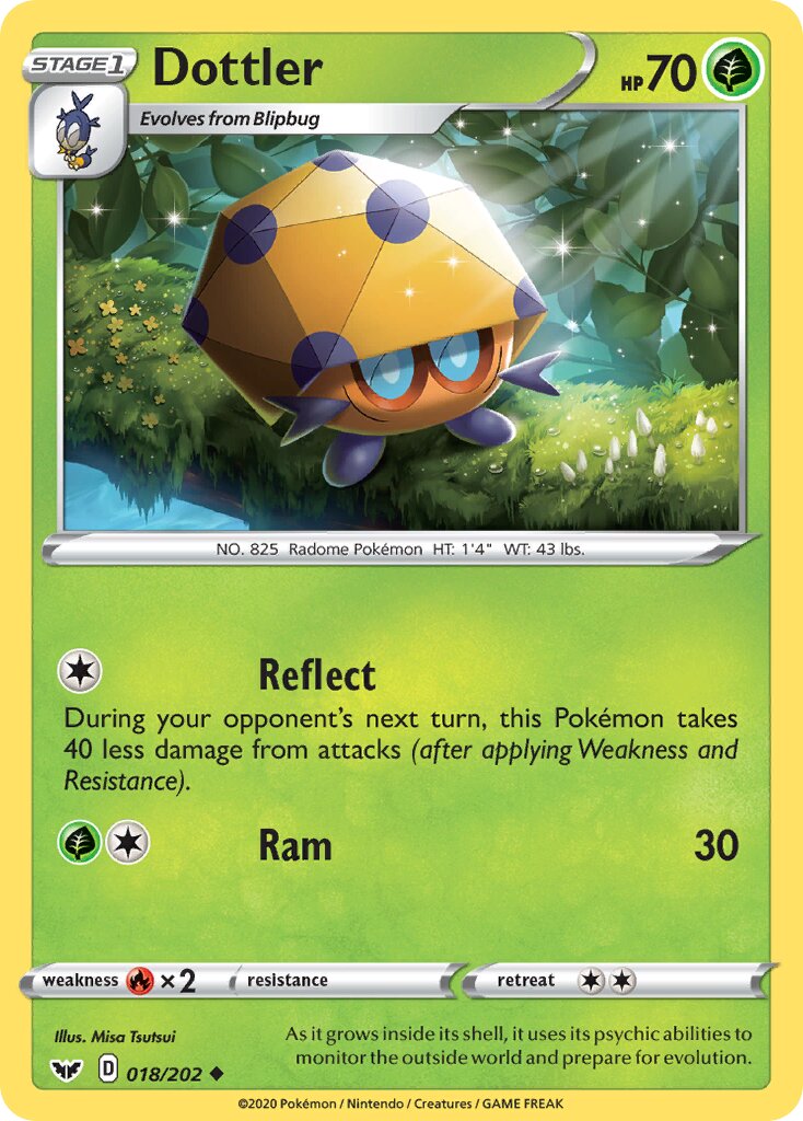 Dottler 018/216 — Sword & Shield (English Pokémon TCG card)