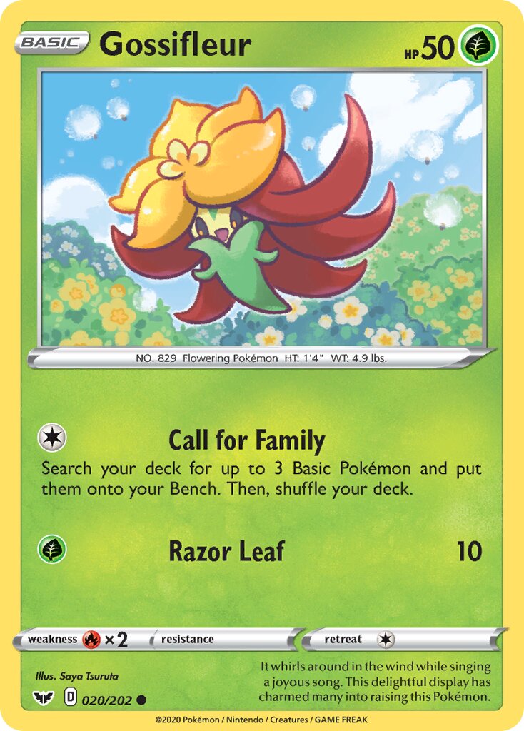 Gossifleur 020/216 — Sword & Shield (English Pokémon TCG card)