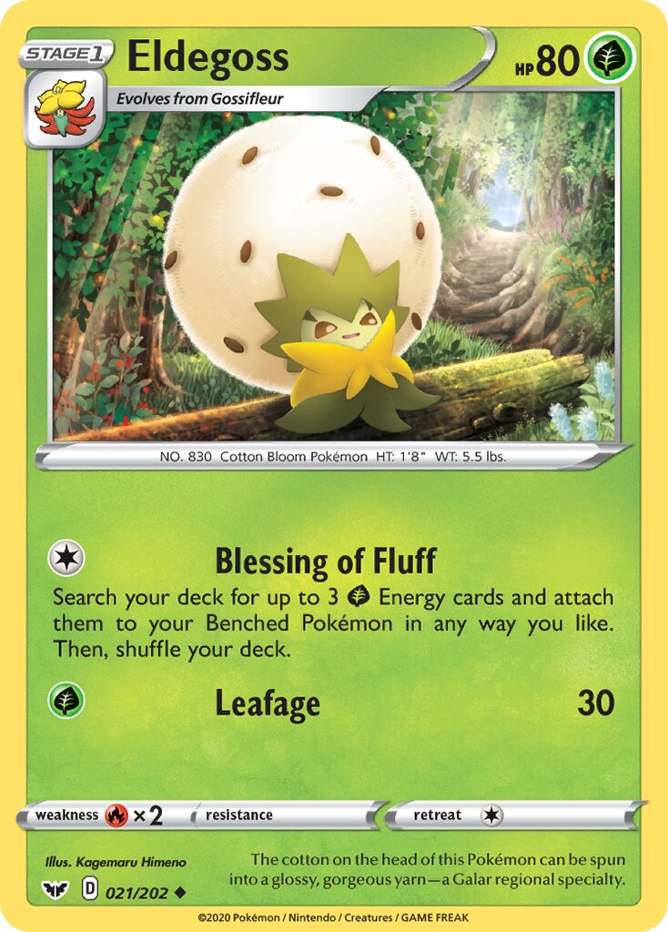 Eldegoss 021/216 — Sword & Shield (English Pokémon TCG card)
