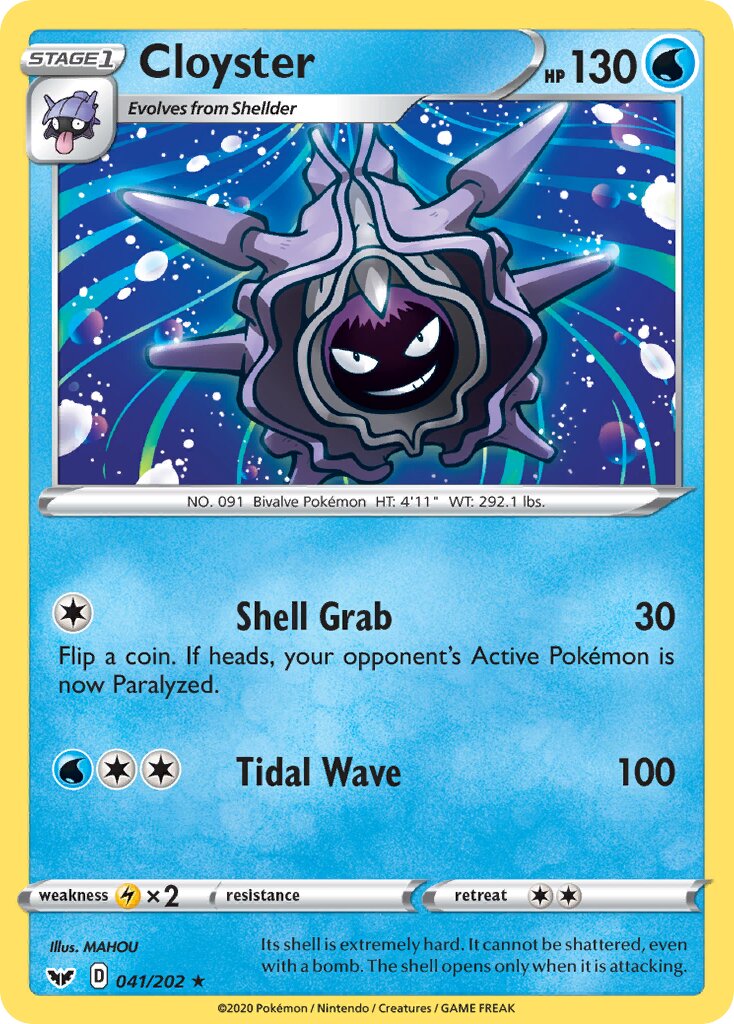 Cloyster 041/216 — Sword & Shield (English Pokémon TCG card)