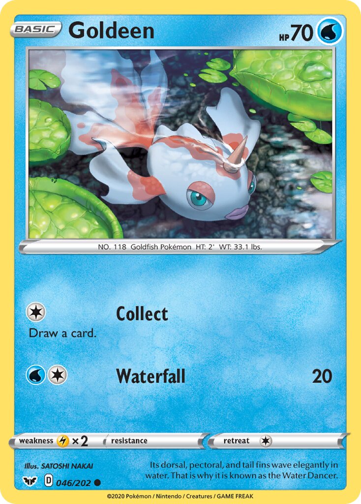Goldeen 046/216 — Sword & Shield (English Pokémon TCG card)