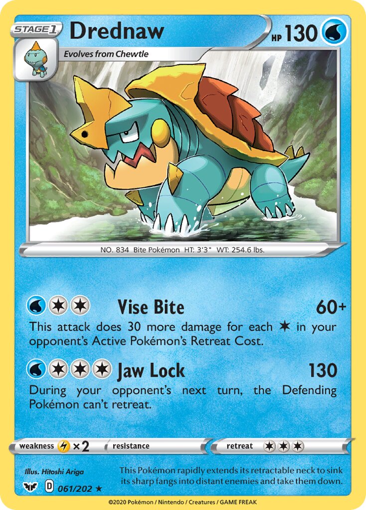 Drednaw 061/216 — Sword & Shield (English Pokémon TCG card)