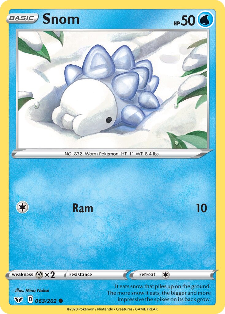 Snom 063/216 — Sword & Shield (English Pokémon TCG card)