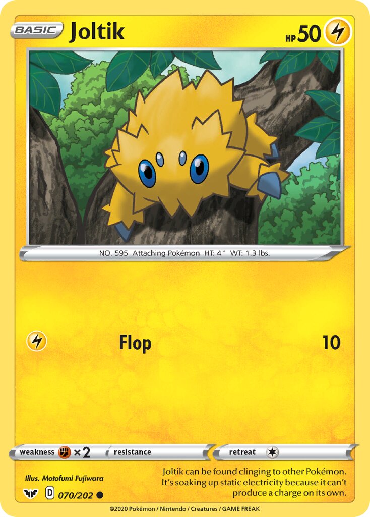 Joltik 070/216 — Sword & Shield (English Pokémon TCG card)