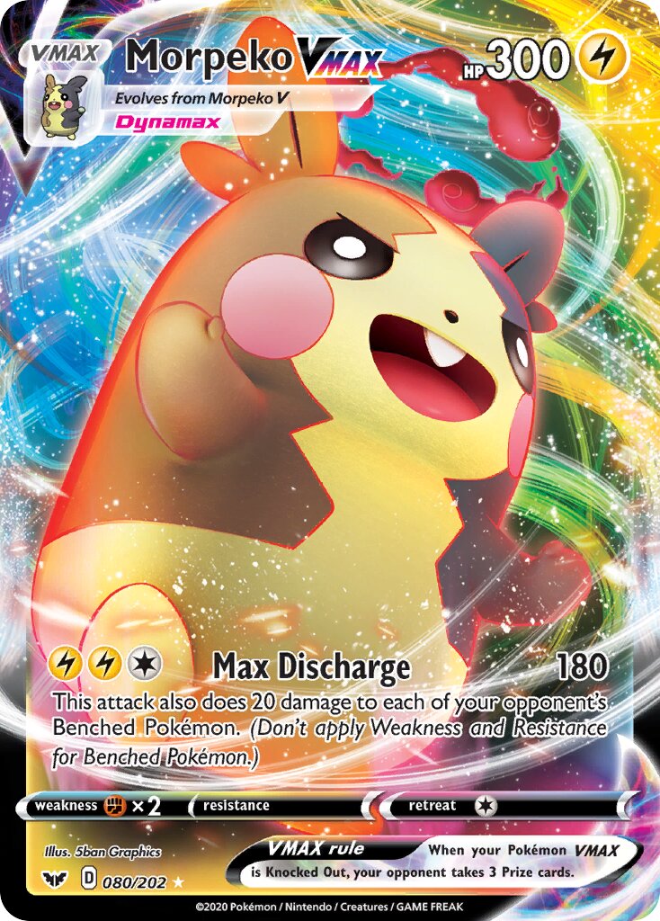Morpeko VMAX 080/216 — Sword & Shield (English Pokémon TCG card)