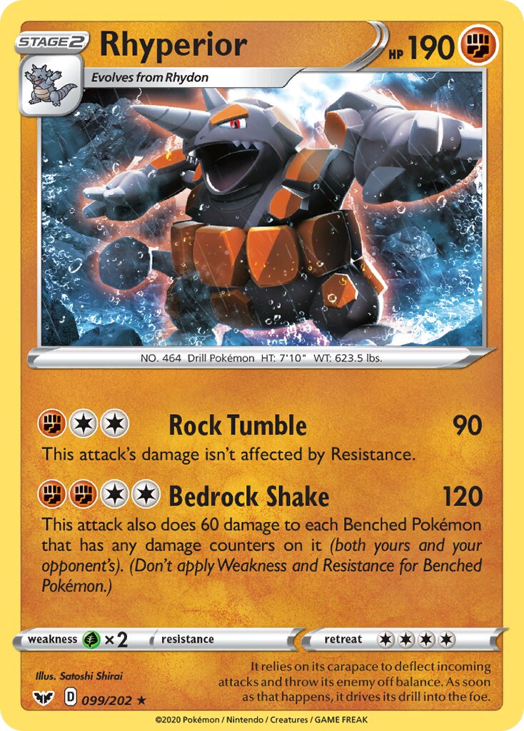 Rhyperior 099/216 — Sword & Shield (English Pokémon TCG card)