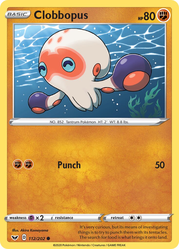 Clobbopus 112/216 — Sword & Shield (English Pokémon TCG card)