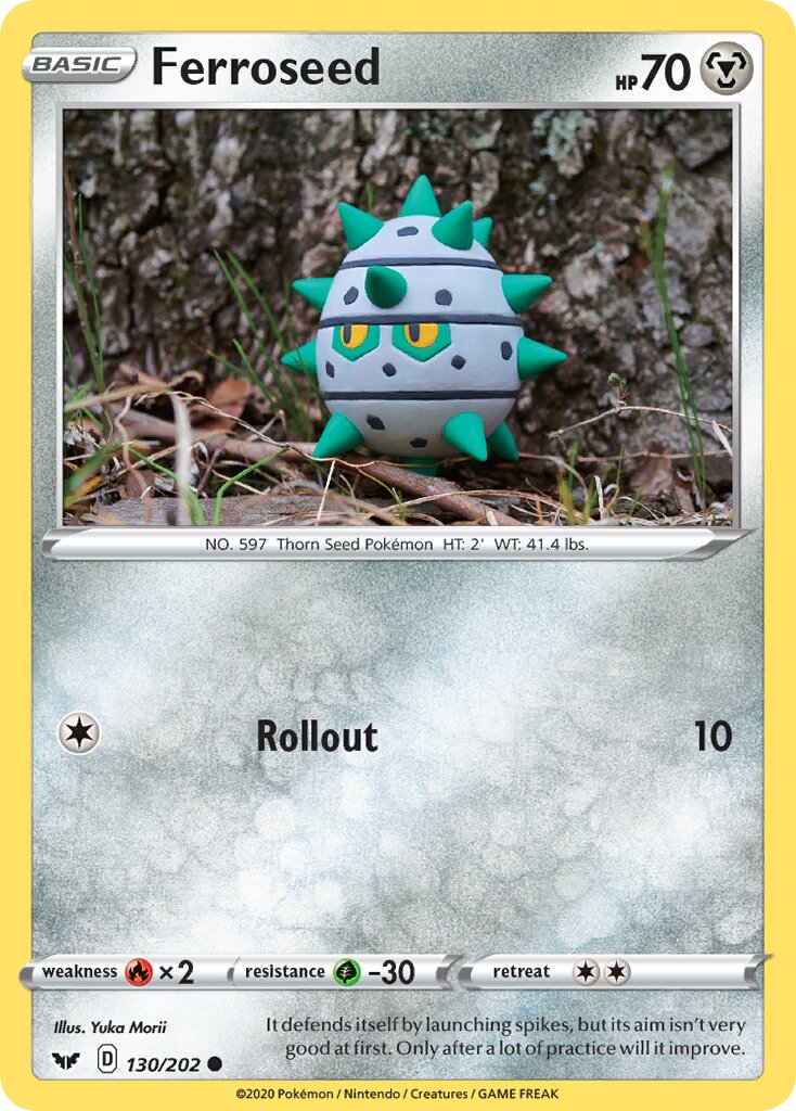 Ferroseed 130/216 — Sword & Shield (English Pokémon TCG card)