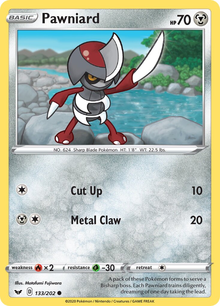 Pawniard 133/216 — Sword & Shield (English Pokémon TCG card)