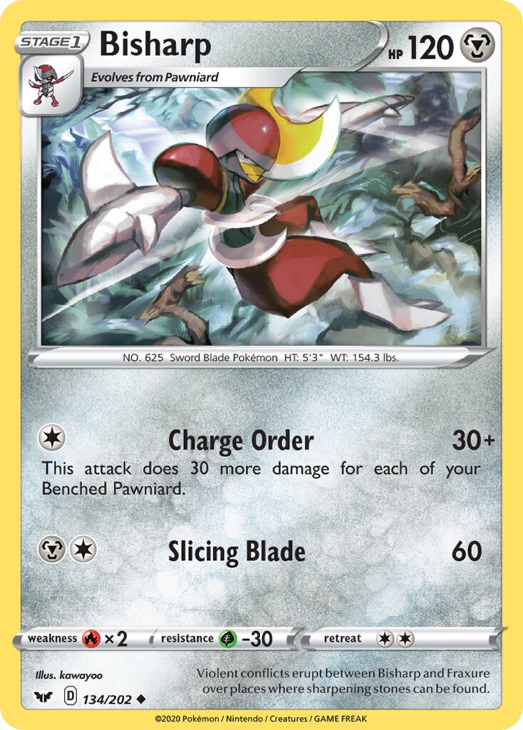 Bisharp 134/216 — Sword & Shield (English Pokémon TCG card)