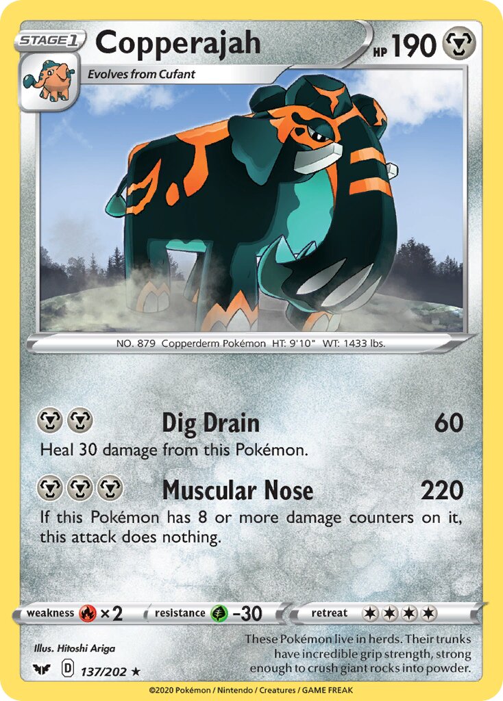 Copperajah 137/216 — Sword & Shield (English Pokémon TCG card)